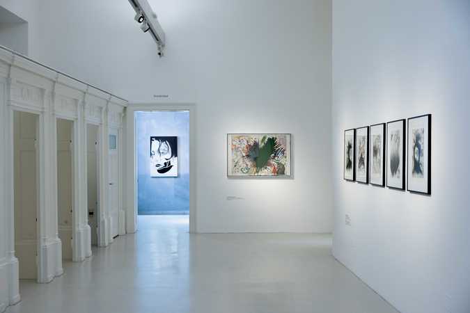 Ausstellungsansicht Duette Duelle © Arnulf Rainer Museum, Foto: Cedrick Kollerics